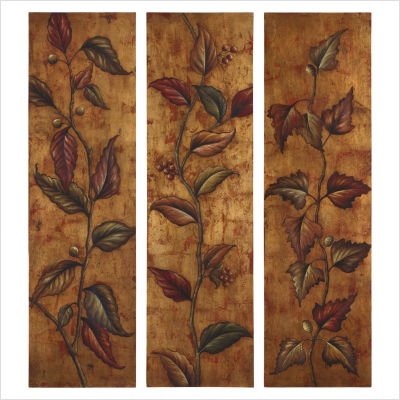 Climbing Vine Panels Wall Art - Set of 3
