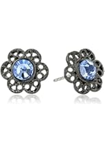 1928 Jewelry Flower Stud Earrings