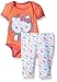 Hello Kitty Baby Girls' Bodysuit Ruffle Pant Set with Allover Print