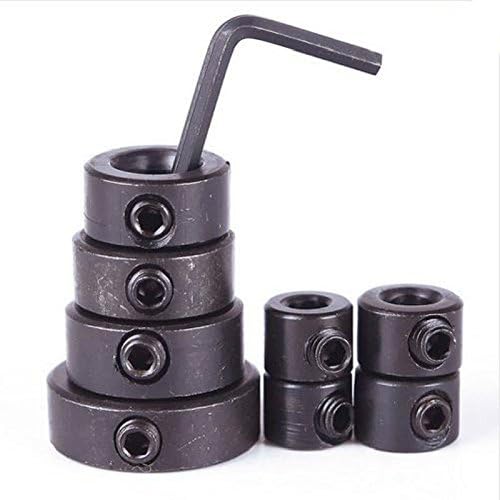 8pcs Woodworking Drill Bits Depth Stop Collars Ring Positioner Drill Locator