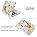 iDOO Matte Rubber Coated Soft Touch Plastic Hard Case for MacBook Pro 13 inch Retina Without CD Drive Model A1425 and A1502 White and Gold Marble
