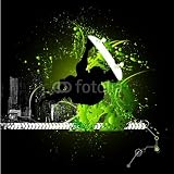 Wallmonkeys Peel and Stick Wall Decals - Skateboard - Removable Graphic