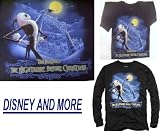 DISNEY NIGHTMARE BEFORE CHRISTMAS SANTA JACK SKELLINGTON Long Sleeve Tee Shirt Men's Medium 38/40
