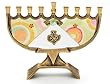 Glow Menorah - by Lily Art ( 8.5x6" )