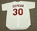 ORLANDO CEPEDA St. Louis Cardinals 1967 Majestic Cooperstown Throwback Home Baseball Jersey