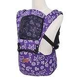 GLAD TIDINGS 5色入 子守帯 抱っこひも おんぶひも ベビーキャリー 抱っこ紐 おんぶ紐 多機能 ベビースリング 男女兼用　サイズ調整可能 (パープル)