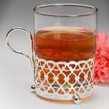 from amanda gifts Moroccan style tea glass and silver plated holder, with special tarnish resistant finish that never needs polishing Model drinks/tea glass