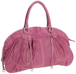 Latico Nappa Top Zip Large Shoulder Bag