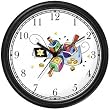 Hanukkah Dreidels & Gelt Judaica Jewish Theme Wall Clock by WatchBuddy Timepieces (White Frame)