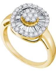 0.75CTW DIAMOND FLOWER RING