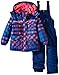 Rugged Bear Girls' Snowsuit with Plaid Coat