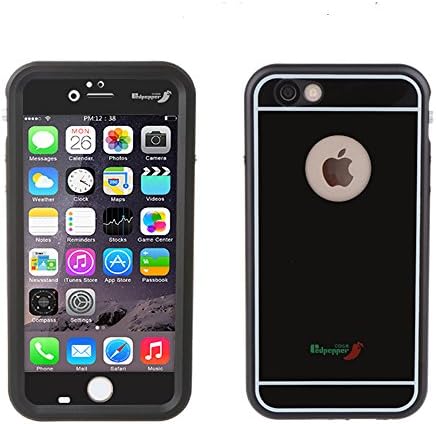IP68 Waterproof Case for Iphone 6/6s Plus 5.5 inch Underwater Protection Case Ultra-thin Metal (black)