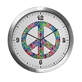 IMAGE OF Modern Wall Clock Tye Dye Peace Symbol Physchedelic Teddy Bears