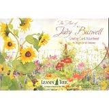Leanin' Tree Art of Judy Buswell Greeting Card Assortment: Birthday, Friendship, Anniversary, Encouragement, Blank, Get Well, Wedding, Sympathy and Thank You Greeted 5 x 7 Floral Cards