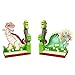 Fantasy Fields - Dinosaur Kingdom Thematic Set of 2 Wooden Bookends for Kids |  Imagination Inspiring  Hand Crafted & Hand Painted Details | Non-Toxic, Lead Free Water-based Paint