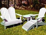 Woodworking Plans to Build an Adirondack Resort Furniture Set