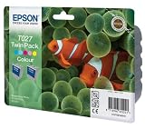 Epson T027 Twin Pack - Print cartridge - 2 x colour (cyan, magenta, yellow, light cyan, light magenta)