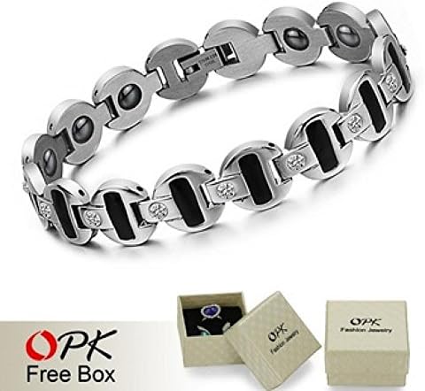 Enter Sandman Fashion Jewellery Fashion Gift Men's Health Care Stainless Steel Bracelet with Magnetic Stone 2014 New Trendy Jewelry