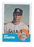 2012 Topps Heritage Short Print #483 Mike Stanton Miami Marlins