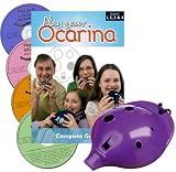 Ocarina Violet à 6 trous et quatre livres d'ocarinas dans un volume complet avec quatre CD: Play your Ocarina Complete Guide, CD