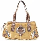 Guess - Guess Camel Bianca Satchel Handbag