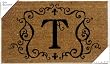 Monogram Coir Doormat Insert - T Monogram Coir Doormat Insert - T