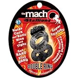 Macho Stallions Double Vibrating Ring - Black