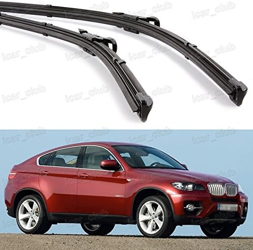 24" 20" Car Front Windshield Wiper Blade Bracketless for BMW X6 2008-2011 E71