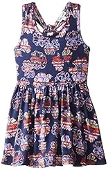 Toddler Cotton/Spandex Floral Print Mini Dress 