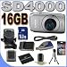 Canon PowerShot SD4000IS 10 MP CMOS Digital Camera W/3.8X Optical Zoom (Silver) 16GB BP6L Battery/Charger BigVALUEInc Accessory Saver Bundle