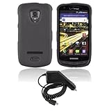 SAMSUNG DROID CHARGE BODY GLOVE BLACK SLIM PROFILE CASE AND RAPID CAR CHARG ....