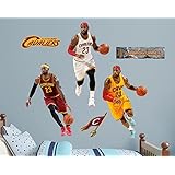 NBA Cleveland Cavaliers LeBron James Hero Pack Fathead Real Big Decals, 4'4" x 3'3"