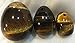 Texas Hidden Gems 3 Natural Tiger Eye Eggs Kegel Exercise Weights