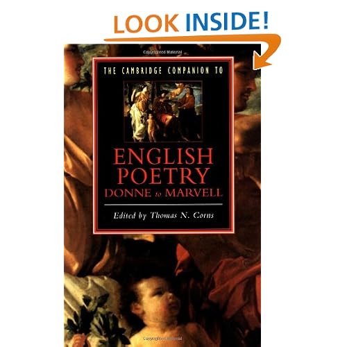 The Cambridge Companion to English Poetry, Donne to Marvell (Cambridge Companions to Literature)