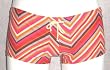 OrangeZigZag Drawstring Square-Cut Boy-Short with Seamless Front
