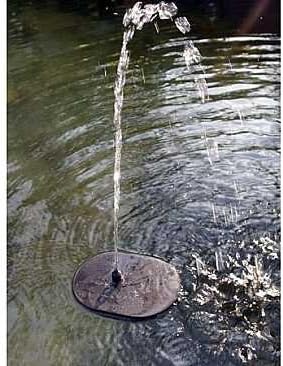 Aqua Moda® Solar Fountain with Brushless Pump, Timer, Battery Back up and LED Lighting