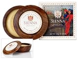Crabtree & Evelyn Sienna Shave Soap in Wooden Bowl 3.5 Oz