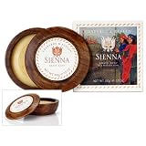 Crabtree & Evelyn Sienna Shave Soap in Wooden Bowl 3.5 Oz