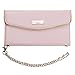 iPhone 6 6s Wallet Case, True Color© Premium Perforated Zipper Decorated Leatherette Wristlet Clutch Folio Flip Wallet Purse Clubbing Case Cover - Nude Pink