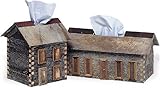 Log Cabin Tissue Box - Regular Size