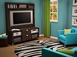 TV Stand and Hutch Set in Chocolat - Cakao - South Shore Furniture - 425960 ....