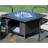 Alfresco Home 44-0286 Portofino 36 Inch Square Beverage Chat Table