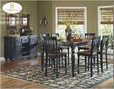 Home Elegance 729BK-40 Oxford Collection Server Black and Cherry Finish Free Shipping