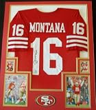 JOE MONTANA AUTOGRAPHED SIGNED SAN FRANCISCO 49ERS JERSEY FRAMED MONTANA HOLOGRAM
