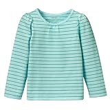 Toddler Girls' Cherokee Long-Sleeve Ultimate Tee - Green Stripes