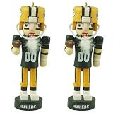 Green Pack Packers Mini Nutcracker Ornament Set
