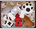 Man's Best Friend Hand Decorated Sugar Cookies Gift Tin