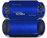 Sony PS Vita Skin Brushed Metal Blue by WraptorSkinz