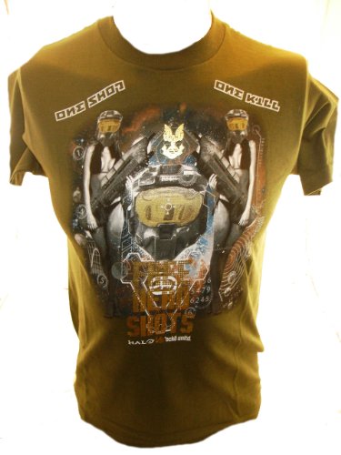 Halo (Reach, ODST, 2,3) Mens T Shirt - Marc Ecko vs. Halo Free Headshots Bikini Chiefs