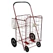 Trimmer Wheeled Cart with Basket - Red